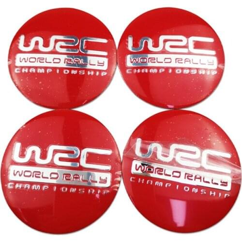 Wheel Center Hub Cap Cover Decal Generic Badge Auto Styling Sticker For WRC Logo For Honda Civic Kia Optima K5 Subaru Volkswagen