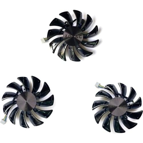 NEW 3PCS GA92S2U 85MM 4PIN RTX2060 GPU Fan For ZOTAC GeForce RTX 2060 Extreme PLUS RTX 2070 SUPER-8GD6 Extreme PLUS Cooling Fans