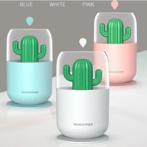 Portable Humidifier Electric Air Humidifier Aroma Oil Diffuser USB Cool Mist Sprayer with Colorful Night Light for Home Car