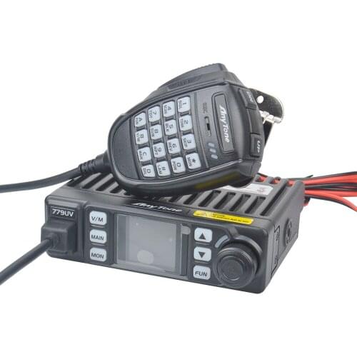 Anytone Walkie Talkie AT-779UV Dual Band Scrambler FM 25W 199CH Mobile Mini Ham Radio powered by 12V Car Cigarette Lighter