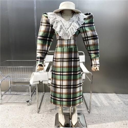 Модные платья в клетку Toheliy China At AliExpress