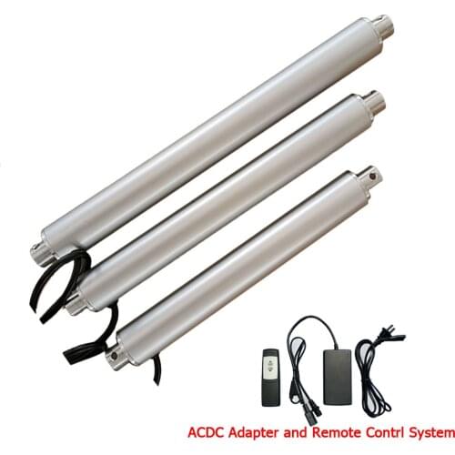 Mini Pen Linear Actuator with Power Supply and Remote Controller High Torque 1500N 15mm/s Aluminium Alloy Electric Push Rod