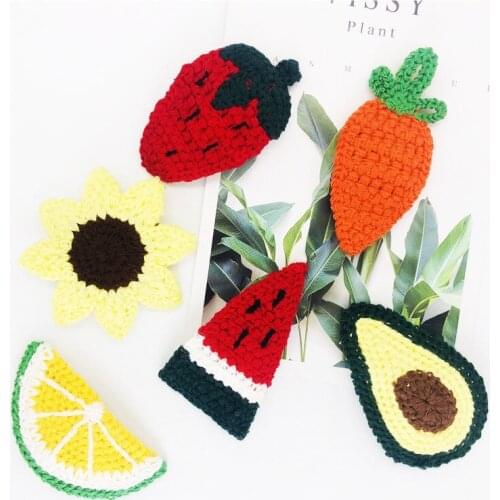 5pcs Winter New Knitted Wool Fruit Hairpins Girls Children Kids Hair Clips Pin Barrettes Accessories Hairclip Hairgrip Headwear
