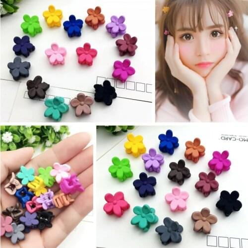 10 Pcs/Set Colorful Plastic Mini Hairpin baby hair accessories 4 Claws Hair Clip baby girl Barrette Clamp for Ladies