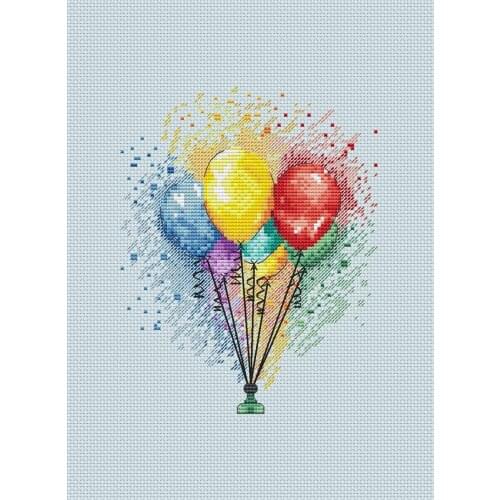 2020 Gold Collection Embroidery Balloons Cross Stitch Patterns for Kids with 100% Cotton Flosses & Free Shipping for Home Decor