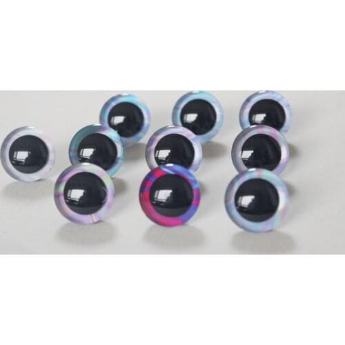 10pcs NEW Symphony eyes 9 12 14 16 18 20 25 30 35mm New 3D Colorful Toy Eyes + Washer for Diy Plush Doll--H10A--style OPTION