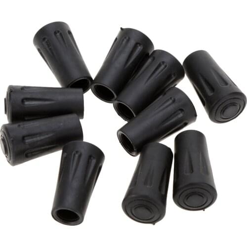 10Pcs PVC Hiking Pole Replacement Tips Climbing Walking Sticks Tips Trekking Pole Tip Protectors