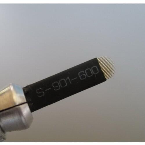 50pcs U Shape 18 Pins Manual Tattoo Needles Permanent Makeup Eyebrow Microblading Embroidery Pen Tattoo Blades