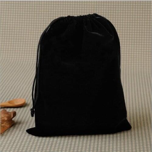 Wholesale 1Pcs 12x16cm Velvet bag Drawstring Pouch Jewelry gift bag Christmas Wedding party gift pouch Velvet jewellery Pouches