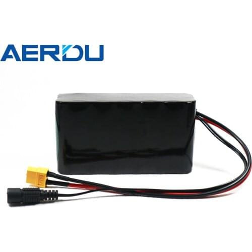 AERDU 2S6P 7.4v 21Ah 18650 Li-ion Battery Pack 3500mah 240Watt FOR Increase Voltage Extension M365 40A Balance BMS XT60 DC5521