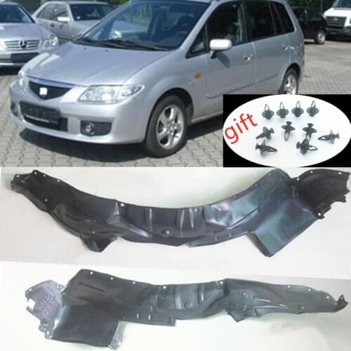Car assessoires front wheel inner fender splash mud guard C102-56-130 140 for Mazda Premacy 1999-2005 CP