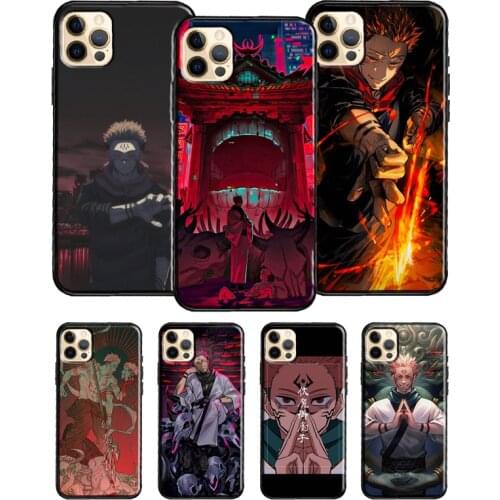 Ryomen Sukuna Jujutsu Kaisen For iPhone 12 Pro Max Mini 7 8 Plus Phone Case For iPhone 11 Pro Max XS XR X SE 2020 Cover