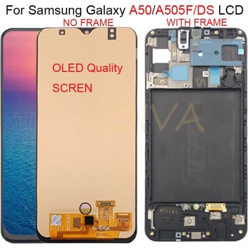 For Samsung galaxy A50 A505F/DS A505F A505FD A505A LCD Display Touch Screen Digitizer Assembly For Samsung A505 lcd