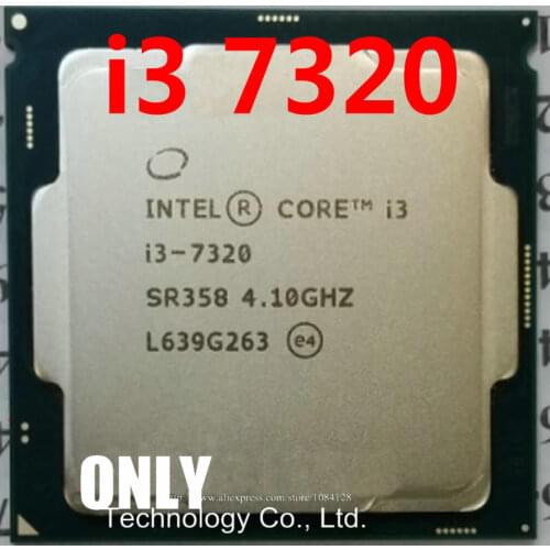FREE SHIPPING intle quad core I3 7320 CPU 4.1G 51W 2Cores 4Threads B0 1151 HD610 DDR4