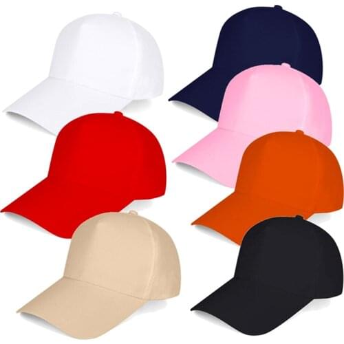 2021 Hot Women Men Tennis Caps Summer Unisex Solid Color Plain Curved Sun Hat Visor Hip-Hop Cap Fashion Adjustable Baseball Caps