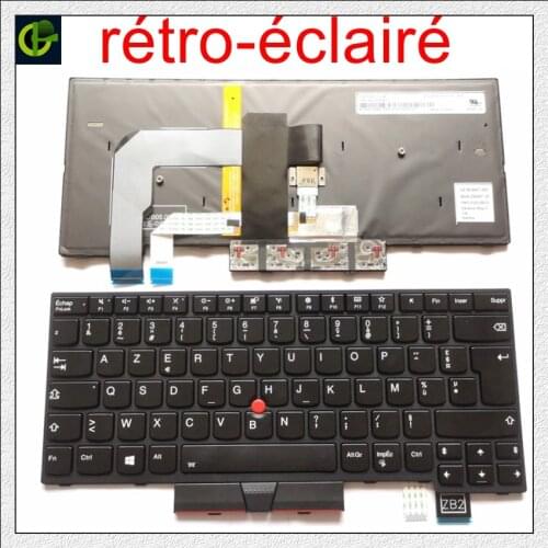 French Azerty Backlit keyboard for Lenovo ThinkPad A475 T470 01AX364 01AX405 01AX446 PN SN20L72726 PK1312D1A00 PK1312D2A00 FR