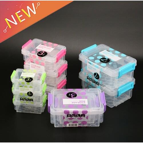 3PCS Portable Jewelry Tool Storage Box Container Multi Size Square Ring Electronic Parts Screw Beads Organizer Plastic Case