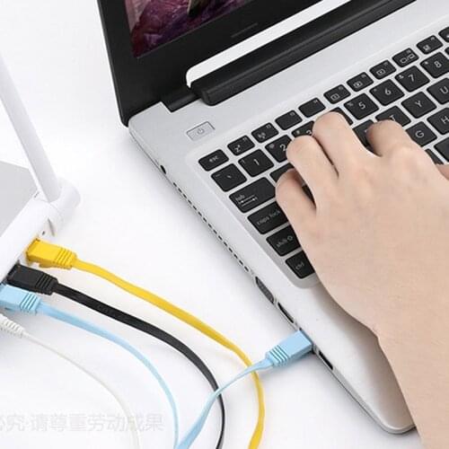 Short Cable CAT6 Flat UTP Ethernet Network Cable RJ45 Patch 50cm 1m 1.5m 2m