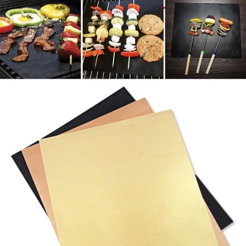 BBQ Grill Mat Reusable Non-Stick Pad Outdoor Portable Cooking Picnic Barbecue Oven Tool Baking Sheet Mat