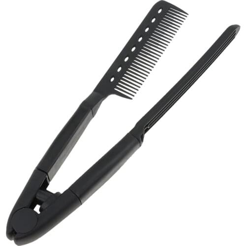 Multifunction Straightening Hair Comb, V Shaped Easy Hair Styling Comb Brush