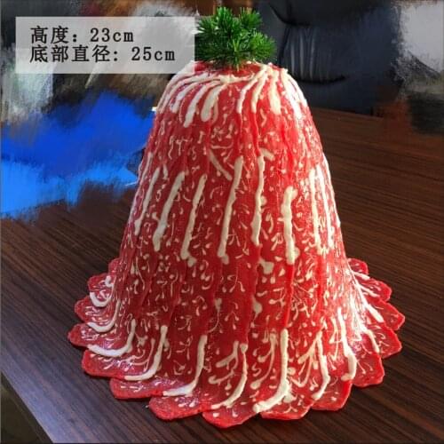 Food Model Snowflake Beef Simulation Beef Hotel Simulation Dish Model Shooting Props Holiday Party Decoration is Not Edible