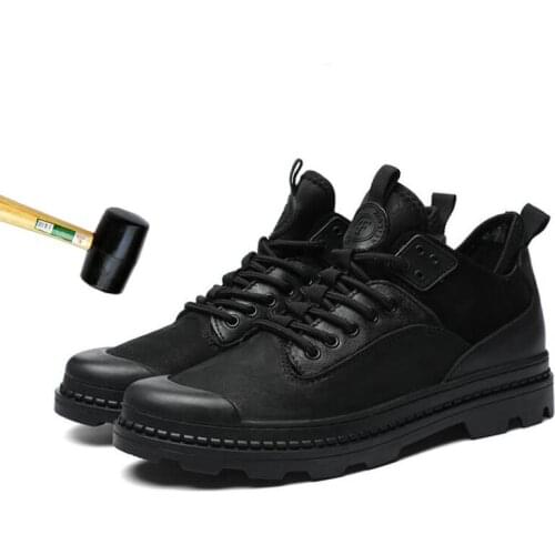 Mens crash-proof overalls Men Lightweight Breathable Work Shoes Mens Security Footwear Protective Sneaker Wear resistant A87