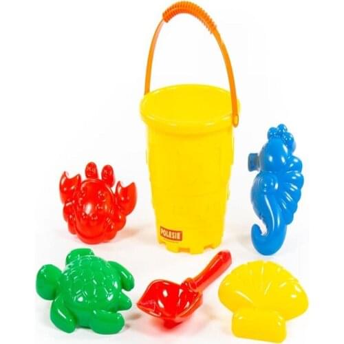 Sand Toy Bucket-castle in the Big, Small Hand Shovel molds (crab + sea Horse + sea Shell + turtle)