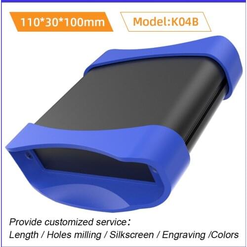 Project Extrusion Case Plastic Protected Electronic Box Dust-Proof Wall Mounting Enclosure Custom K04B 110*30mm