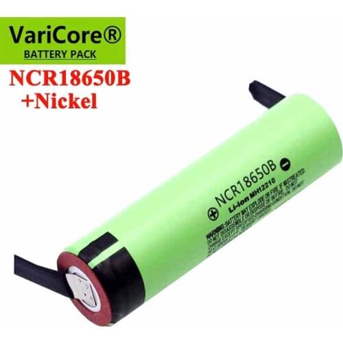 1pcs New Original NCR18650B 3.7v 3400mah 18650 Lithium Rechargeable Battery Welding Nickel Sheet batteries