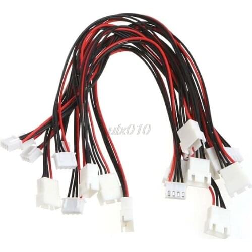 10 Pcs JST-XH Plug 3S Lipo Extension Balance Wire Cable Lead 22cm For RC Car Plane S09 Wholesale&DropShip