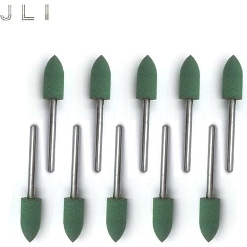 10pcs/set 3mm Rubber Grinding Head Mounted Point Rotary Tools Assorted Accessory Grinding Wheel Head Kit For Mould Polish Dremel