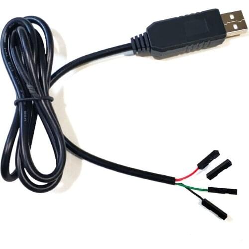 10pcs/lot PL2303 PL2303HX USB to UART TTL Upgrade Cable module 4p 4 pin RS232 Converter 1M/3FT