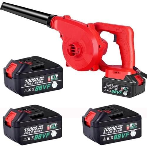 10000mAh 88VF Cordless Lithium Battery Electric Air Blower Blowing and Sucking Dual-use Dust Computer cleaner Electric Turbo Fan
