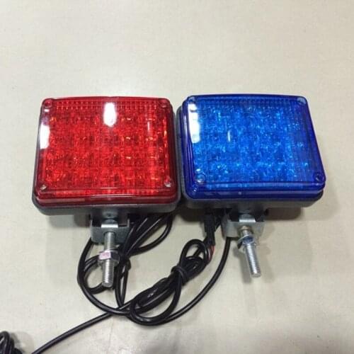 12v Motorcycle driving light Red/Blue Warning strobe day flash light Emergency Hazard patrol Caution running light Fog lamp set