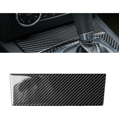 3D Carbon Fiber Cigarette Lighter Cover Trims for Mercedes-Benz c class w204 stickers car accessories