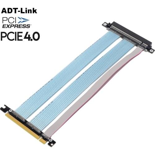 4.0 PCIe Riser Cable, 4.0 x16 PCI Express Riser Extender, Flexible High Speed 180 Degree GUP Riser Cable
