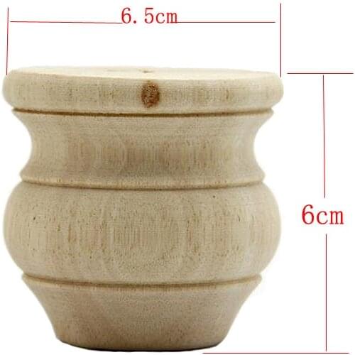 4Pieces/Lot 6.5x6cm Solid Wood TVCabinet Legs Table Sofa Feet