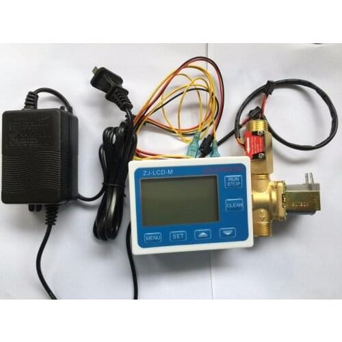 110V-220V Power Adapter +LCD Controller + Brass G1/2 Flowmeter Sensor And Solenoid