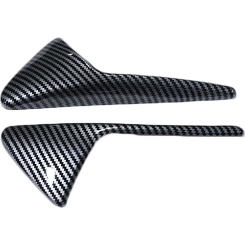 Car Accessories Fit For Tesla Model 3 2018 2019 Carbon Fiber Door Side Fender Badge Sticker Cover Trim