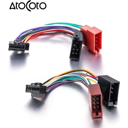 Car Stereo Radio ISO standard Wiring Harness Connector Adaptor Cable Loom for Pioneer DEH P-series 2003 2010 16 Pin