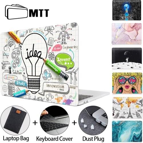 MTT Laptop Case For Macbook Air Pro 11 12 13 15 16 With Touch Bar 2020 Hard Cover For Macbook Air 13 funda A2179 A1932 A2289