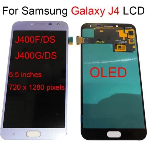 Original Super AMOLED LCD For SAMSUNG Galaxy J4 J400 J400F J400F/DS J400G/DS LCD Display With Touch Screen Assembly Replacement