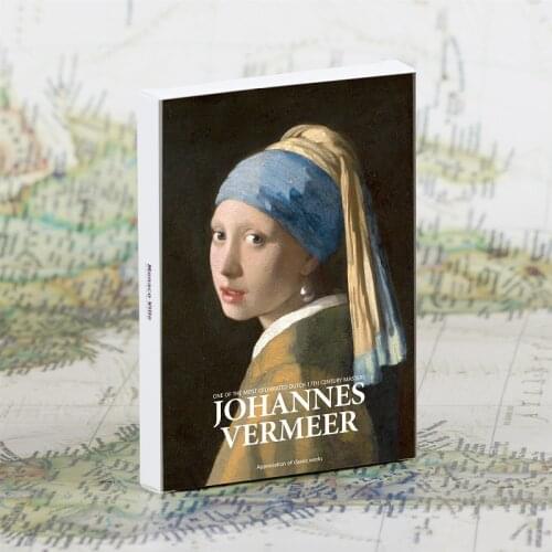 30 sheets/set Art Museum series Works by Johannes Vermeer Famous artists English postcards Envelopes Artwork postcards