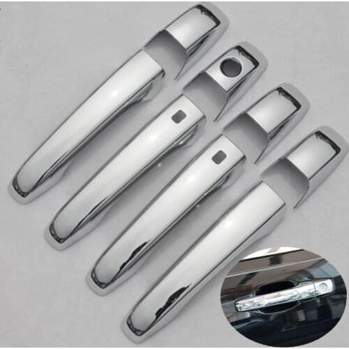 FUNDUOO For Dodge Magnum 2005-2008 Dodge Journey 2009 2010 2011 2012 2013 New Chrome Door Handle Cover Trim With SMART Keyhole