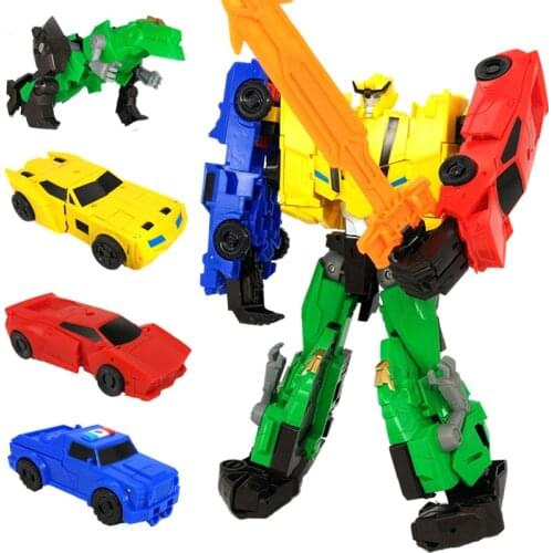 JiaYI 4 IN 1 Oversize 21.5CM GT Devastator Classic Toys Cool Transformation Action Figure Model Truck Robot Car Kids Gifts