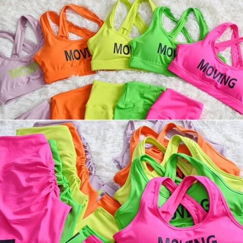 Push Up Yoga Pants Set Seamless Yoga Suit Fitness Clothes Sexy Sports Backless Bras Top Sport Workout Gym Set Tracksuit Women