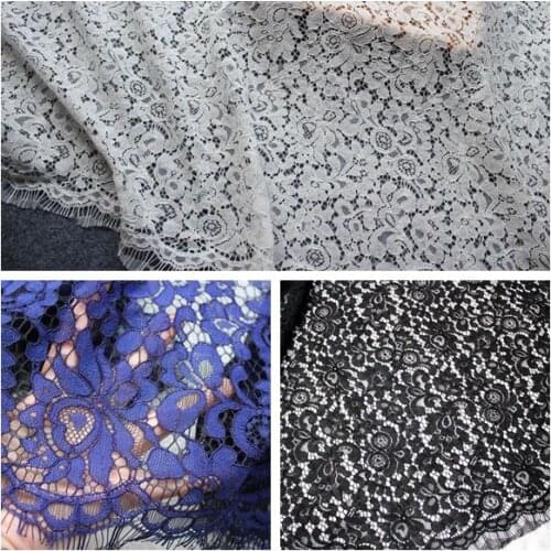 Cotton bone 150*150cm eyelash lace fabric DIY dress wedding thicken lace trim home decoration accessories