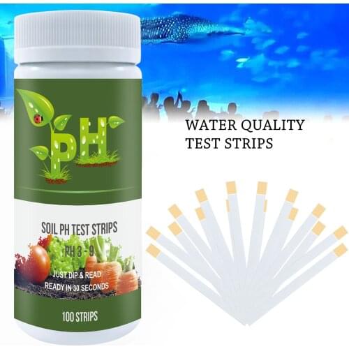 100 Strips Bottled Professional PH Test Paper Range PH 1-14 PH Litmus Paper For Water Soil Acidity Urine Saliva Indicator