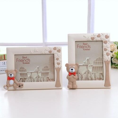 7 inch cute 3D three-dimensional photo frame cartoon bear photo frame set up childrens photo frame baby kindergarten