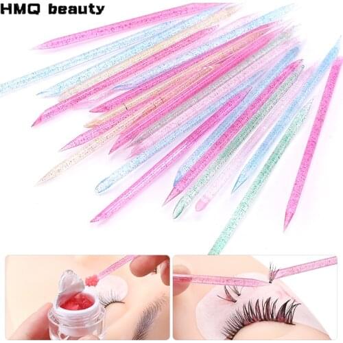 Reusable Crystal Eyelash Stick Double End Effect Separate Eyelashes Glue Removing Grafting Lashes Eyelash Extension Tool Makeup